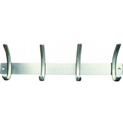 Κρεμάστρα Import Hellas S1003 4 Θέσεων Ανοξείδωτη 350x115x40mm