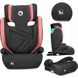 Lionelo Hugo Κάθισμα Αυτοκινήτου Booster i-Size 15-36kg ISOfix Black Pink