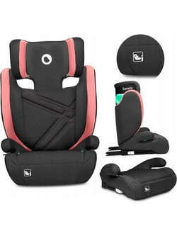 Lionelo Hugo Κάθισμα Αυτοκινήτου Booster i-Size 15-36kg ISOfix Black Pink