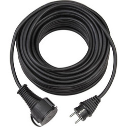 Brennenstuhl Μπαλαντέζα Προέκταση Καλωδίου Quality Extension Rubber Cable IP44 5m H05RR-F 3G1,5 - Μαύρο