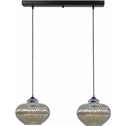 Heronia Lighting Κρεμαστό Φωτιστικό Οροφής Ράγα Δίφωτο E27 02-0347