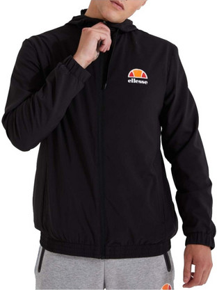 Ellesse Sella Ανδρική Ζακέτα Φούτερ με Κουκούλα και Φερμουάρ Μαύρη SXG09900-011
