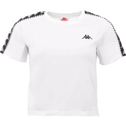 Kappa Inula T-Shirt Γυναικείο Αθλητικό Crop Top Λευκό 309090-11-0601