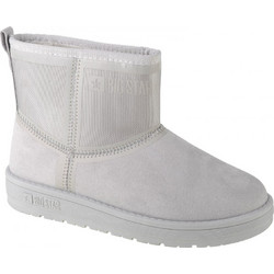 Big Star Γυναικεία Μποτάκια Suede Εκρού με Γούνα KK274613