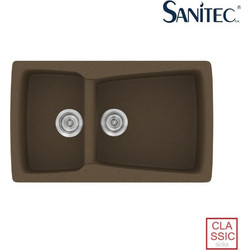 Sanitec Classic 320 Επικαθήμενος Νεροχύτης Γρανίτη Αντιστρεφόμενος Ματ Granite Rust 79x50cm