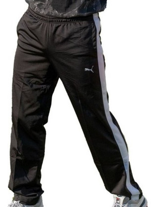 Puma Contrast Ανδρικό Παντελόνι Φόρμας με Λάστιχο Μαύρο 831288-01