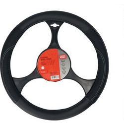 Carpoint Κάλυμμα Τιμονιού Από Δερματίνη (breathable Pu leather) Για Τιμόνια Διαμέτρου 37-39cm Μαύρο (2561508)