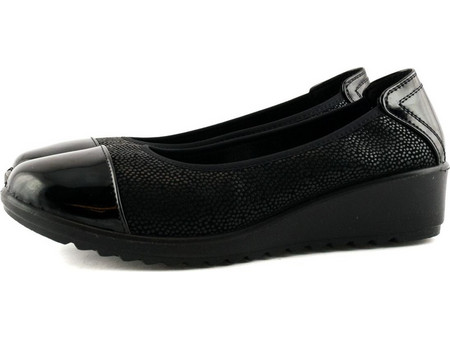 13440 AMARPIES Γυναικεία Loafers - Slip On ΜΑΥΡΟ