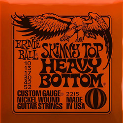 Ernie Ball 2215 Σετ 6 Χορδές Ηλεκτρικής Κιθάρας Nickel Plated Steel 10-52" Hard Tension