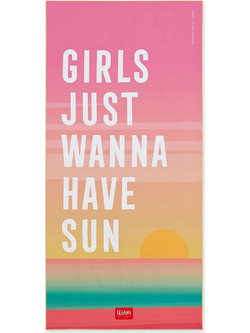 Legami Milano Girls Just Wanna Have Sun Παιδική Πετσέτα Θαλάσσης Ροζ 85x180cm