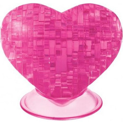 Puzzle 3D Crystal Puzzle Pink Heart 46 Κομμάτια