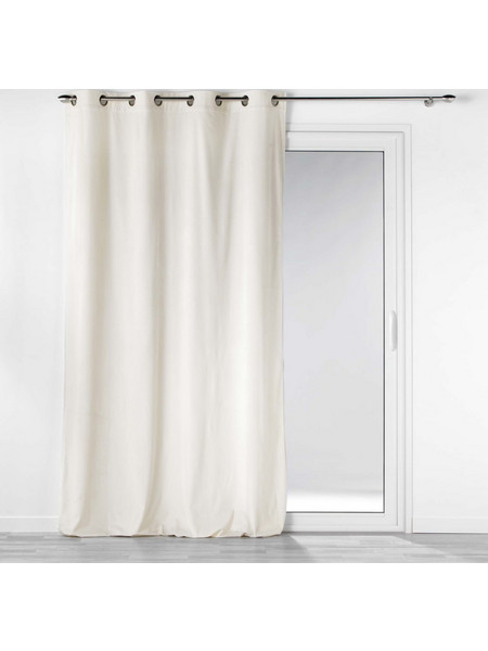 ΚΟΥΡΤΙΝΑ ΚΟΤΛΕ ΜΕ ΚΡΙΚΟΥΣ CASUAL VELVET 140x260εκ. NATURAL
