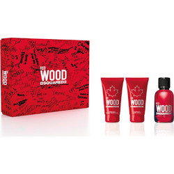 Dsquared2 Red Wood Eau de Toilette 50ml + Body Lotion 50ml + Shower Bath 50ml
