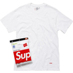 Supreme X Hanes Tagless Tees (3 PACK) White