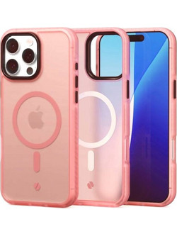 Θήκη iPhone 16 Pro Spacecase Hybrid Fusion Mag Ημιδιάφανη Σκληρή με MagSafe - Pink (5905719112462)