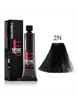Goldwell TopChic 2N Μαύρο Φυσικό Μόνιμη Βαφή Μαλλιών 60ml