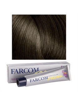 Farcom Hair Color Cream 5 Καστανό Ανοιχτό Μόνιμη Βαφή Μαλλιών 60ml
