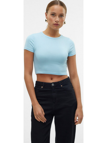 Γυναικεία μπλούζα crop SNMARYON SS O-NECK TOP JRS 10328920