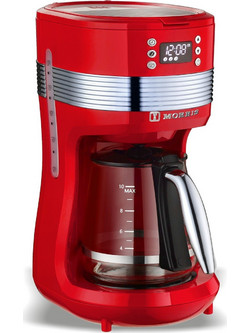 Morris Retro Series R20843CMR Προγραμματιζόμενη Καφετιέρα Φίλτρου 1100W Retro Red