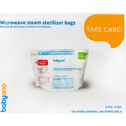 BabyOno Take Care Microwave Steam Sterilizer Bags σακούλες αποστείρωσης για φούρνο μικροκυμάτων 5 τμχ