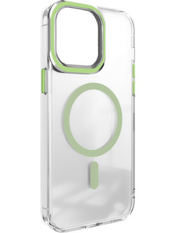 MLK+ Magnetic Clear Cover Case για iPhone 16 Pro - Πράσινο