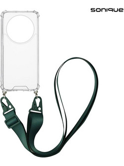 Sonique Armor Clear Strap Θήκη (Honor Magic6 Lite 5G) Πράσινο Σκούρο