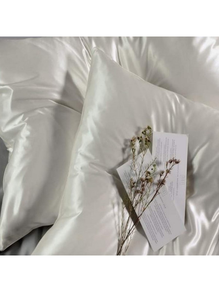ΜΕΤΑΞΩΤΟ ΣΕΤ ΣΕΝΤΟΝΙΑ KING SIZE 2,70*2,80 ΑΠΟ 100% MULBERRY SILK - WHITE