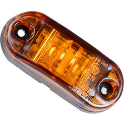 GloboStar(R) 79908 Πλευρικά Φώτα Όγκου Φορτηγών LED 2xSMD2835 DC 10-30V 2W 134lm IP66 Πορτοκαλί - Μ6.5 x W3 x H1.8cm