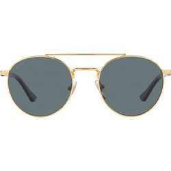 Persol PO1011S 515/3R Γυαλιά Ηλίου Στρογγυλά Μεταλλικά Χρυσά με Μαύρο Polarized Φακό