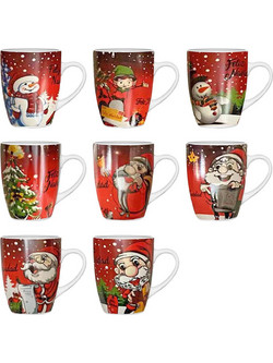 Κούπα Χριστουγεννιάτικη 380ml 10x8,2cm Xmasfest 113788 (12 ΤΕΜ.)