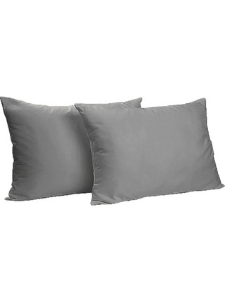 Μαξιλαροθήκη Σετ 2τμχ. 52x75+15cm Γκρι TnS 39-958-0393
