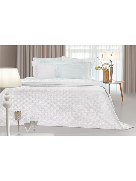 Κουβερλί Σετ Υπέρδιπλο 240x250 Microsatin Guy Laroche Honour White