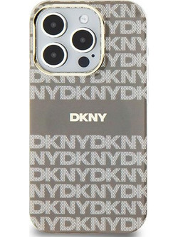 DKNY IML Mono & Stripe MagSafe case for iPhone 15 / 14 / 13 - beige
