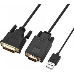ΚΑΛΩΔΙΟ POWERTECH DVI ΣΕ VGA 2M CAB-DVI009