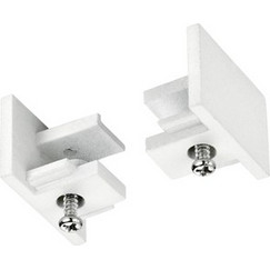 Τερματικές Τάπες Ράγας Trio Lighting DUOLINE 703031 Λευκό Ματ (White Mat)
