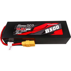 Gens ace G-Tech 8500mAh 14.8V 60C 4S1P Lipo Battery Pack PC Material Case with XT90 plug GEA854S60X9GT