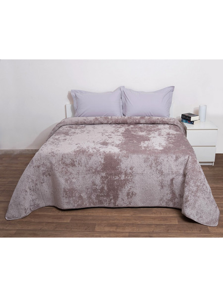 Κουβερτώριο Μονό 160x220 Velvet Verona Linen - Anna Riska
