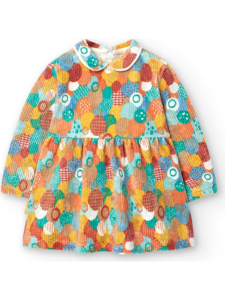 Φόρεμα μπεμπέ βελουτέ κορίτσι Boboli-119045-9446-Multicolor
