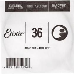Elixir Strings NPL036 Nanoweb Χορδή Ηλεκτρικής Κιθάρας Nickel Plated Steel 36"