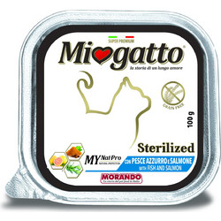 Morando Miogatto Adult Sterilised with Salmon & Fish 100gr