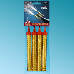 Πυρσοί τούρτας ασημί TF1 12cm/50-60sec (4τεμ) Πυροτεχνήματα KΑΤ. F1