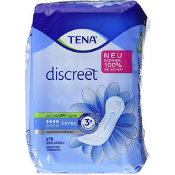 Tena Discreet Extra Σερβιέτες Ακράτειας 4 Σταγόνες 10τμχ