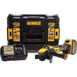 DeWALT DCG409T1 Γωνιακός Τροχός Μπαταρίας 18V 125mm 1x6Ah