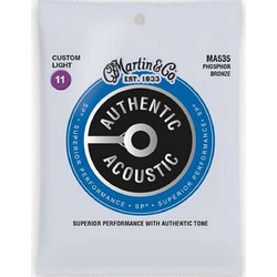 Martin Guitar MA535 Σετ 6 Χορδές Ακουστικής Κιθάρας Phosphor Bronze 11-52" Custom Light Tension