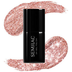 Semilac 458 Sparkling Rose Glitter Ημιμόνιμο Βερνίκι Νυχιών 7ml