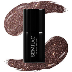 Semilac UV Hybrid 333 Shine Brown Cat Eye Ημιμόνιμο Βερνίκι Νυχιών 7ml