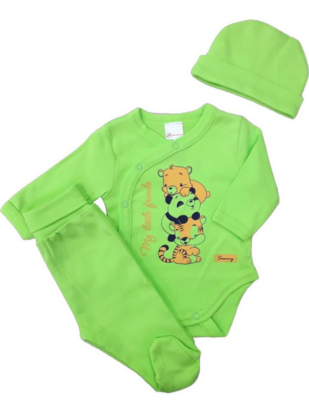 Beboulino Panda Dog Βρεφικό Σετ Νεογέννητου Πράσινο 80408540256