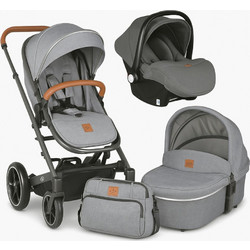 Cangaroo Icon Καρότσι Μωρού 3 σε 1 Grey