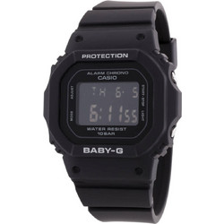 Casio Baby-G Ψηφιακό Ανδρικό Ρολόι Χρονογράφος Solar με Μαύρο Καουτσούκ Λουράκι BGD-5650-1ER