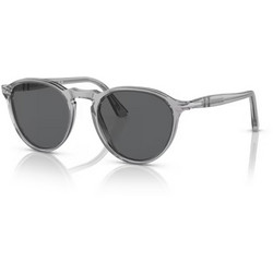 Persol PO3286S 309/B1 Γυαλιά Ηλίου Οβάλ Κοκάλινα Γκρι με Μαύρο Polarized Φακό
